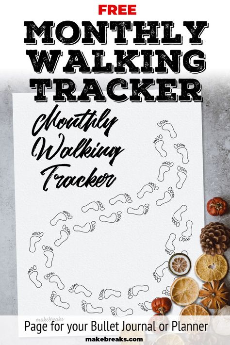 Free walking habit tracker for your bullet journal or planner. This is undated and without a key for flexibility. #bulletjournal #bujo #habittracker #plannerpageidea Bujo Walking Tracker, Walking Journal Ideas, Walking Tracker Printable Free, Walking Habit, Walking Tracker, Project Life Organization, Journaling Printables, Tracker Bullet Journal, Heather Stillufsen