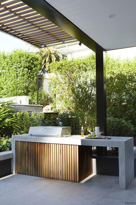 Seamless sanctuary - Gallery - 4 | Trends Backyard Aesthetic, Outdoor Kitchen Design Ideas, Built In Bbq, Bbq Area, Outdoor Kitchen Design, Kitchen Design Ideas, Outdoor Storage, Outdoor Kitchen, Outdoor Storage Box