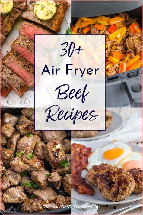 30+ Air Fryer Beef Recipes (Easy & Healthy) Air Fryer Beef Recipes, Air Fryer Recipes Beef, Indian Beef Recipes, Air Fryer Beef, Amazing Dinners, Fried Steak Recipes, Steak And Ale, Air Fryer Ideas, Healthy Beef Recipes