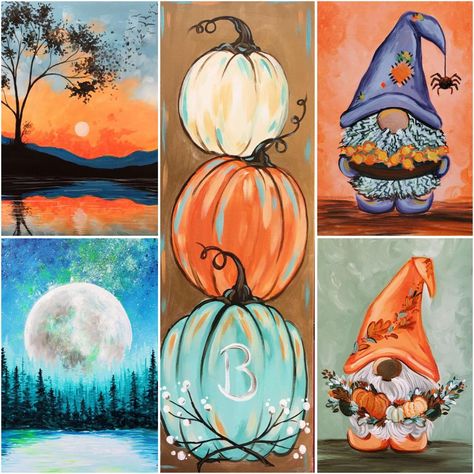 Fall Paint Party, Thanksgiving Painting Ideas, Fall Paintings, Pinots Palette, Blessed Assurance, Sip N Paint, Fall Art, Canvas Painting Diy, Easy Thanksgiving