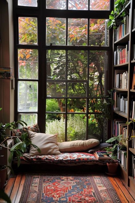 "Create the perfect retreat with Cozy Reading Nook Ideas! 📚✨ Design a snug corner with comfy seating, soft lighting, and charming decor to make reading a delight. Add plush cushions, warm throws, and personal touches to craft a haven where you can escape and unwind. Discover how to transform any space into your favorite reading nook! 🛋️🌟 #CozyReadingNook #BookLoversParadise #HomeComfort" Reading Nook Ideas, Nook Ideas, Vintage Interior Design, Comfy Seating, Vintage Interior, Cozy Reading Nook, Cozy Reading, Reading Nook, Soft Lighting