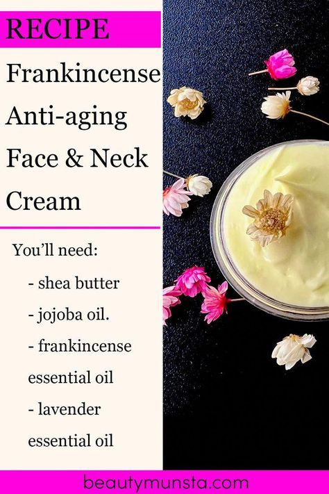 Diy Face Cream Anti Aging Frankincense Essential Oil, How To Make Frankincense Oil, Diy Night Cream Anti Aging, Homemade Night Cream, Frankincense Anti Aging, Diy Anti Aging Cream, Diy Night Cream, Essential Oil Beauty, Essential Oils For Face