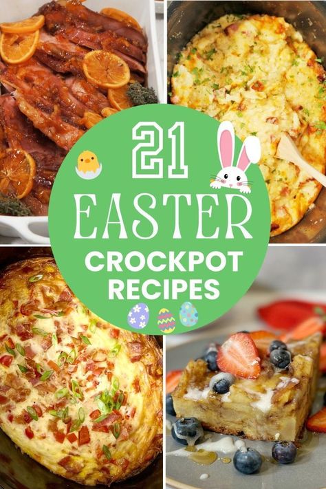 These 21 Easy Easter crockpot recipes from Crock Pots and Flip Flops are classic Easter dishes you can make in your slow cooker. Included are slow-cooker recipes for Easter side dishes, mains, and more! Check them out for your Easter feast today! Easter Crockpot Recipes, Easter Crockpot, Easter Dinner Side Dishes, Easter Dinner Sides, Easy Easter Dinner, Crockpot Side Dishes, Easter Side Dishes, Easter Appetizers, Easter Dishes