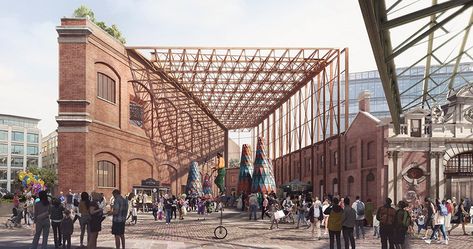 #architecture #architectureinlondon #architectureintheUK #asifkhan stanton williams + asif khan’s plans for the new museum of london have… Stanton Williams, Smithfield Market, Ruins Architecture, London Docklands, Museum Of London, Global City, London Museums, Adaptive Reuse, New Museum