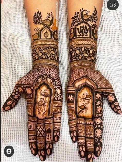 Gangaur Mehndi Designs, Designer Mehndi Designs, Teej Mehendi Design, Mahendi Designs Latest, Peacock Symbol, Mehandi Ideas, Karwa Chauth Mehndi, Unique Mehndi Design, Latest Mehndi Designs Wedding