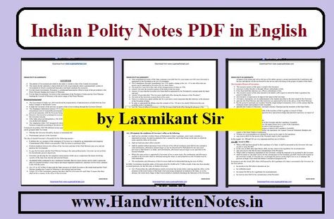 Indian Polity Notes PDF in English by Laxmikant Sir | Civil Services exams (UPSC, IAS, IFS, IRS), State level PSC Exams (MPPSC, UPSC, BPSC, RPSC etc.) Polity Notes For Upsc In English, Indian Polity By Laxmikant Notes, Polity Notes In English, Polity Notes For Upsc, Civil Services Upsc Motivation, Indian Polity By Laxmikant, Upsc Notes English, Upsc Notes Pdf, Upsc History