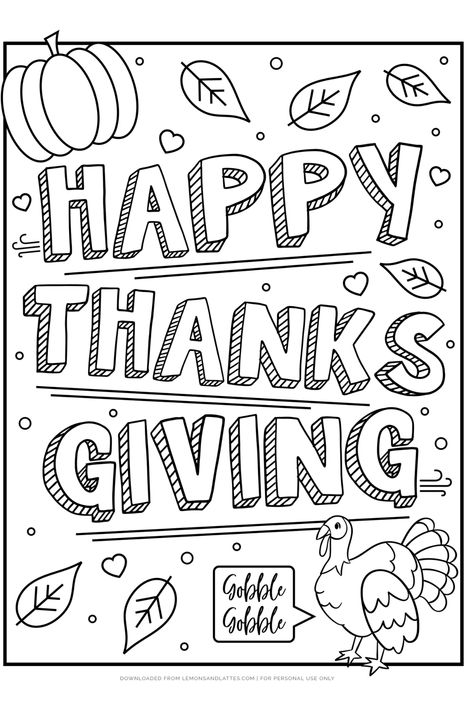 Free coloring pages for kids that say Happy Thanksgiving. Sheets include plenty of fun Fall-themed elements to color like leaves, pumpkins, and turkeys. Happy Thanksgiving Coloring Pages, Happy Coloring Pages, Thanksgiving Activity Sheets, Thanksgiving Coloring Pages For Kids, Thanksgiving Drawings, Thanksgiving Coloring Sheets, Thanksgiving Coloring Book, Free Thanksgiving Coloring Pages, Thanksgiving Classroom