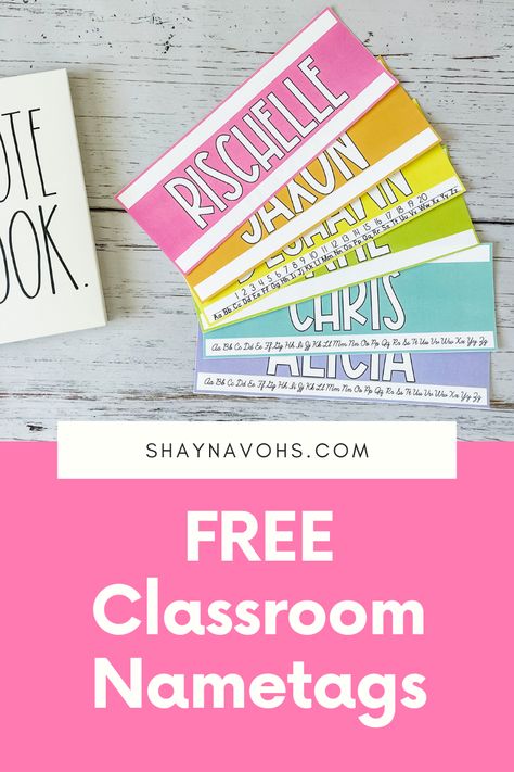 Name Tags Preschool, Name Tags For Cubbies, Cubby Tags Preschool, Kindergarten Name Tags, Classroom Labels Printables, Preschool Name Tags, Cubby Name Tags, Name Activities Preschool, Free Classroom Printables