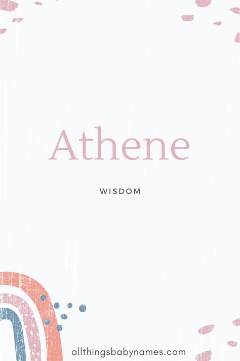 Greek Mythology Athena, Best Girl Names, Greek Goddess Athena, Words In Other Languages, Exotic Names, Baby Name Meaning, Ancient Greek Goddess, Fantasy Character Names, Korea University