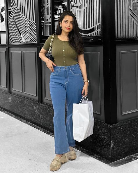 Olive is the new black ✨ . . . . . Olive top, blue jeans, basic fit Olive Top Outfit, Olive Top, Jeans Look, Basic Fit, Basic Fits, Black Olive, May 7th, May 7, Aesthetic Outfits