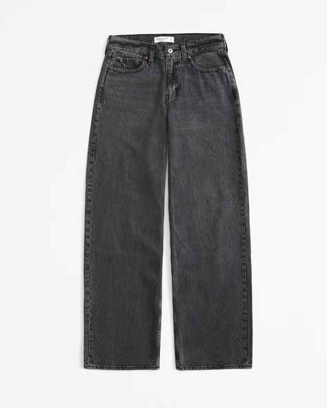 Women's Low Rise Ultra Loose Jean | Women's Bottoms | Abercrombie.com Women's Bottoms, Loose Jeans, Modern Trend, Grey Wash, Grey Jeans, Suits Coats, New Classic, Cozy Knits, New Arrival Dress