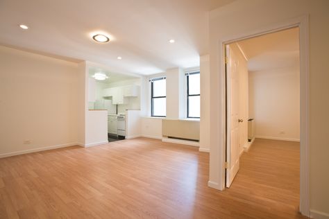 A wonderfully renovated one bedroom in the Herald Towers Empty Apartment, First Property, Kings College, Residence Life, City Condo, Empty Canvas, Apartment Goals, Manhattan Apartment, Industrial Bedroom