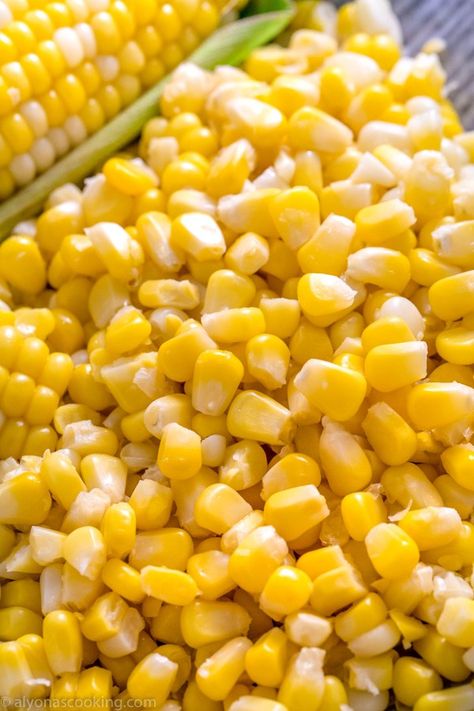 how-to-freeze-fresh-corn Blanching Corn, Authentic Chicken Tacos, Healthy Salad Recipes For Dinner, Freezing Fresh Corn, Freezing Peaches, Freezing Corn, Canning Peaches, Easy Taco Recipes, Hot Corn