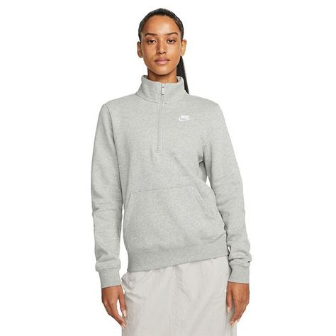 Nike Quarter Zip, Nike Sportswear Club Fleece, Fleece Quarter Zip, Nike Fleece, Quarter Zip Sweatshirt, Nike Store, Shorts With Tights, For A Reason, Quarter Zip Pullover