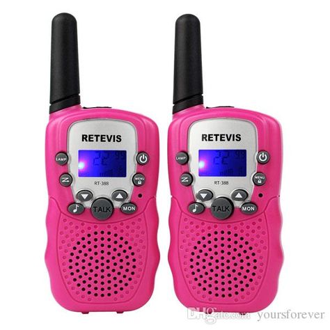 Best Walkie Talkie For Kids Handheld Kids Walkie Talkie Rt 388 Anti Throwing 22 Channels Portable Radio Vox Scan Ctcss/Dcs With Flashlight Two Way Radio Pink A9109e Walkie Talkie Baby Monitor From Yoursforever, $14.85| Dhgate.Com Walky Talky, Camping Summer, Alphabet Puzzles, Walkie Talkies, Kids Electronics, Two-way Radios, Portable Radio, Birthday Toys, Spy Gadgets