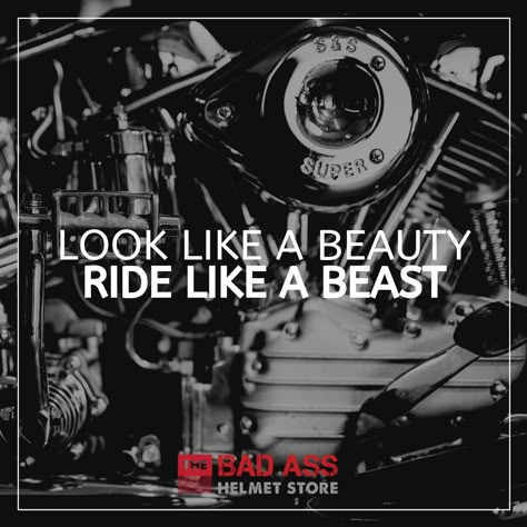 18 Biker Chick Memes, Quotes, & Sayings- Look like a beauty. Ride like a beast. Biker chicks rule...... Biker Chick Quotes, Chick Quotes, Rider Quotes, Racing Quotes, Riding Quotes, Bike Quotes, Car Quotes, Biker Quotes, Motorcycle Quotes