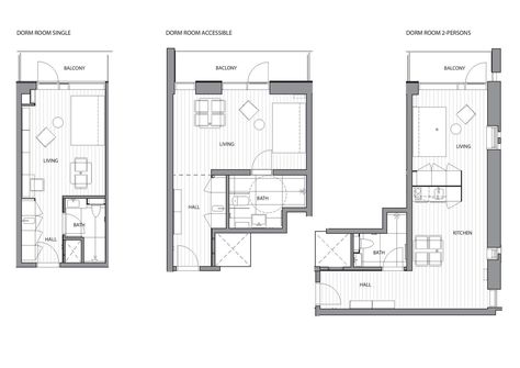 Gallery of Student Housing / C.F. Møller - 51 Dorm Room Workout, Dorm Planning, Social Housing Architecture, Student Hostel, Student Hotels, Dormitory Room, Hostel Room, Co Housing, Student Dorm