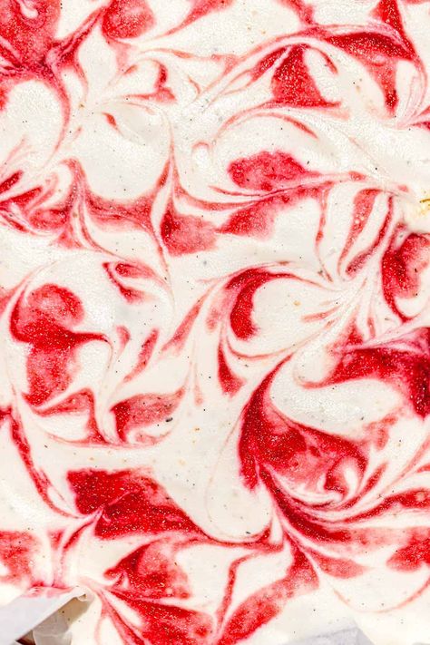 Cheesecake Condensed Milk, Strawberry Cheesecake Ice Cream, Rich Cheesecake, Ice Cream Swirl, Strawberry Waffles, Ice Cream Mixture, Cheesecake Ice Cream, Ice Cream Base, Homemade Cheesecake