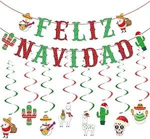 Feliz Navidad Spanish Christmas Banner Feliz Navidad Christmas Party, Spanish Christmas, Mini Pinatas, Christmas Banner, Christmas Banners, Christmas Parties, Christmas 2023, Holiday Celebration, Christmas Party