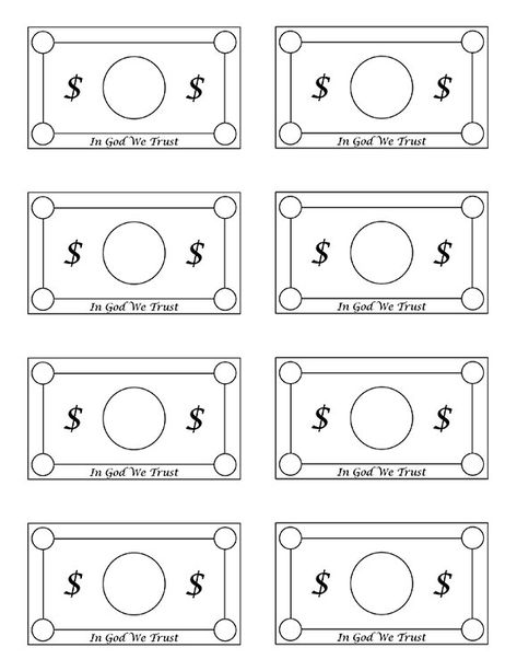 family-bucks---whole-page Fake Money Printable, Mom Bucks, Play Money Template, Printable Play Money, Money Template, Board Games Diy, Monopoly Money, Childrens Sermons, Money Printables