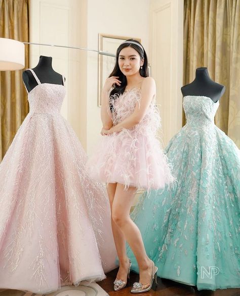 Francine Diaz Gown, Debut Gowns Filipino, Debut Gowns 18th, Francine Diaz, Blonde And Brunette Best Friends, Debut Party, Debut Gowns, Dream Prom Dress, Party 2023