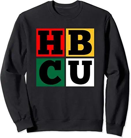 Colorful HBCU letters in blocks. Great collegiate design for grads, alumni and students who attend historically black colleges and universities. #hbcudorm #hbcuoutfit  #hbcublackgirl #hbcuhomecoming  #hbcucollege  #hbcufashion #hbcuaesthetic #hbcufootball #blackcollege #homecominggame #hbcu2022 #hbcugrad #melanin #blackstudent  #blackeducator  #howard #hamptonuniversity #temple #morehouse  #clarkatlanta #famu #morehouse #bowiestate #morganstate #fall2022 #endofsummer #sweatshirt #fashion