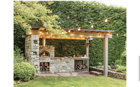 Outdoor Kitchen Plans, Outdoor Bbq Kitchen, Modern Pergola, Backyard Kitchen, Outdoor Kitchen Patio, Backyard Pergola, Outdoor Decor Backyard, Outdoor Kitchens, Home Tours