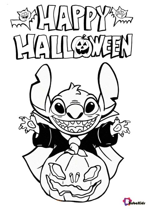 Stitch wishes you a happy Halloween 2020. Images about the 2020 Halloween celebration that you can immediately print and color. Collection of cartoon coloring pages for teenage printable that you can download and print. #HappyHalloween, #LiloAndStitch, #Stitch #HappyHalloween, #LiloAndStitch, #Stitch Stitch Halloween Coloring Pages, Halloween Colouring Printables, Disney Halloween Coloring Pages, Halloween Coloring Pictures, Stitch Coloring, Halloween Coloring Pages Printable, Cute Halloween Coloring Pages, Halloween Stitch, Imprimibles Halloween