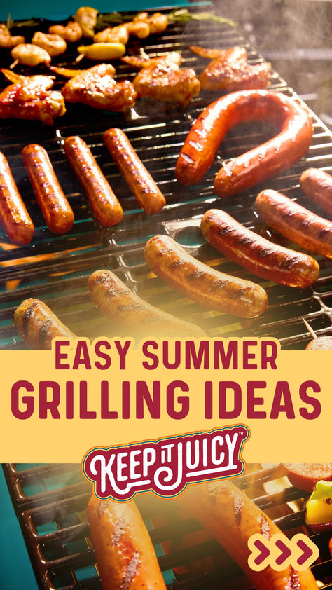 Summer is here, and it's time to fire up the grill for unforgettable culinary adventures. At Johnsonville, we believe that the best summer memories are made around the grill, with family, friends, and mouth-watering flavors. Our collection of summer grilling recipes is designed to bring the taste of Johnsonville to your backyard, transforming ordinary cookouts into extraordinary feasts. Grill Dishes, Summer Grilling Ideas, Grill Favorites, Recipes Grilling, Juicy Hamburgers, Grilling Ideas, Food Bbq, Bbq Ideas, Easy Grilling