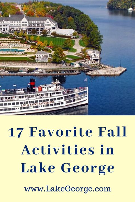 Lake George New York Fall, Winter Feast, Upstate Ny Travel, Lake George New York, Lake George Village, Summer Vacation Spots, Lake George Ny, Weekend Ideas, England Trip