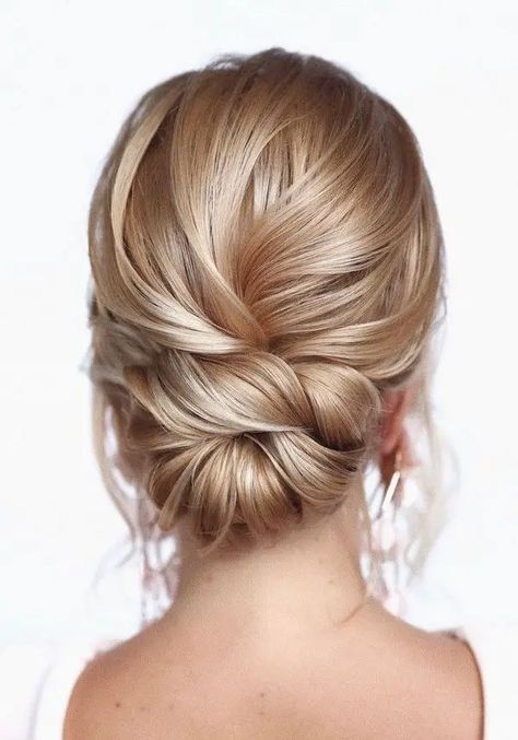 26 Wedding Updos Hairstyle Ideas [2024 Guide & Faqs] - Wedding Awaits Wedding Updo Styles, Formal Hair Updo Elegant, Knotted Low Bun, Blonde Updo Hairstyles, Wedding Hair Up Do, Updos For Thick Hair, Sleek Bun Updo, Low Wedding Updo, Low Updo Wedding Hair