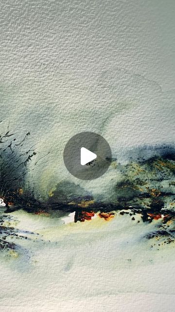 Easy Acrylic Landscape Painting Ideas, Watercolour Videos Tutorials, Abstract Watercolour Painting, Abstract Landscape Painting Watercolor, Loose Watercolor Landscape, Abstract Landscape Painting Acrylic, Abstract Watercolor Tutorial, Abstract Watercolor Paintings Tutorials, Abstract Watercolor Paintings