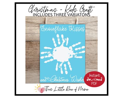 Handprint Christmas, Document Frame, Winter Wishes, Footprint Art, Merry Christmas Wishes, Kid Craft, Handprint Crafts, Diy Crafts For Kids Easy, Handprint Art