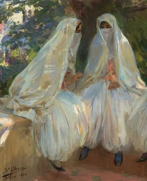 Algerian Women, Francesco Guardi, James Abbott Mcneill Whistler, Childe Hassam, Arab Culture, Islamic Culture, Three Women, Turkish Culture, Islamic Paintings