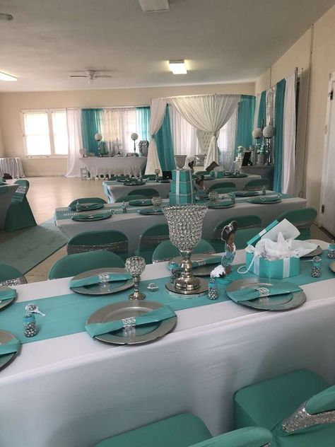 Tiffany Baby Shower Theme, Tiffany Blue Party, Tiffany Birthday Party, Tiffany Blue Wedding Theme, Tiffany Birthday, Tiffany Baby Showers, Tiffany Blue Weddings, Tiffany Theme, Tiffany Bridal Shower