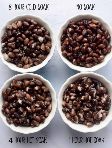 Guide to Cooking Dry Beans, Part 1: To Soak or Not to Soak Soak Beans, Soak Beans Overnight How To, Soaking Beans Overnight, Cooking Dry Beans, How To Soak Beans Overnight, Cook Dry Beans, Soak Black Beans, Soaking Beans, Cooking Dried Black Beans