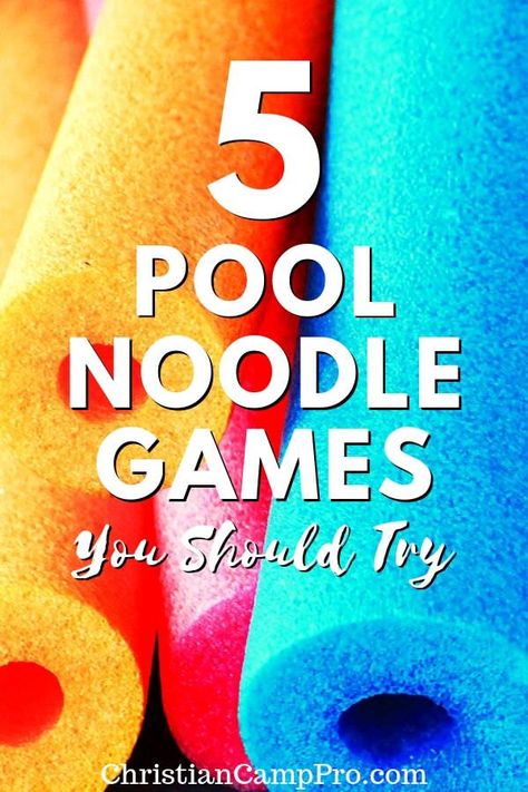 Games With Pool Noodles, Noodle Games, Limbo Game, Pool Noodle Games, Relay Games, Picnic Games, Church Games, Playing Pool, Summer Camp Games