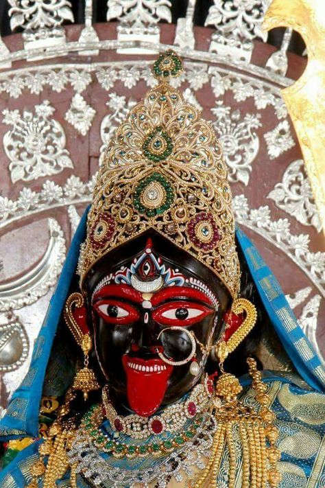 Dakshineswar Kali Maa, Dakshina Kali, Dakshineswar Kali, Maa Mahakali, Jai Maa Kali, Kali Picture, Maa Kali Images, Mother Earth Art, Kali Maa