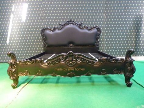 bedsnfurniture.com - Looking for similar - Visit our website. Find many great new & used options and get the best deals for Super King 6' Matt Black Gothic style oriental carved mahogany Bed not Rococo at the best online prices at eBay! Free delivery for many products! Gothic Bed Frame, Rococo Bedroom, Black Rococo, Rococo Bed, Baroque Bed, Mahogany Bed, Gothic Bed, Gothic Decor Bedroom, French Baroque