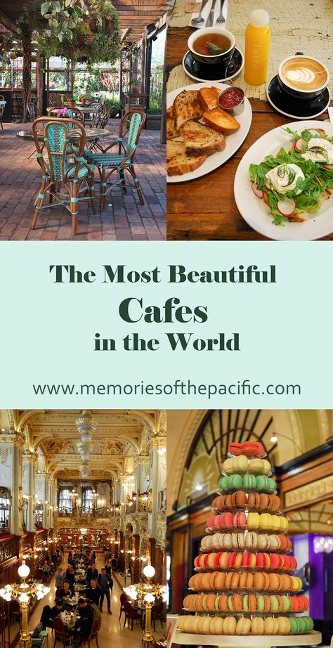 10 Amazing Cafes Around the World Most Beautiful Cafes In The World, Coffee Tiktok, Vintage Coffee Shops, Coffee Around The World, The Grounds Of Alexandria, Cafe New York, Unique Cafe, Cozy Coffee Shop, Parisian Cafe