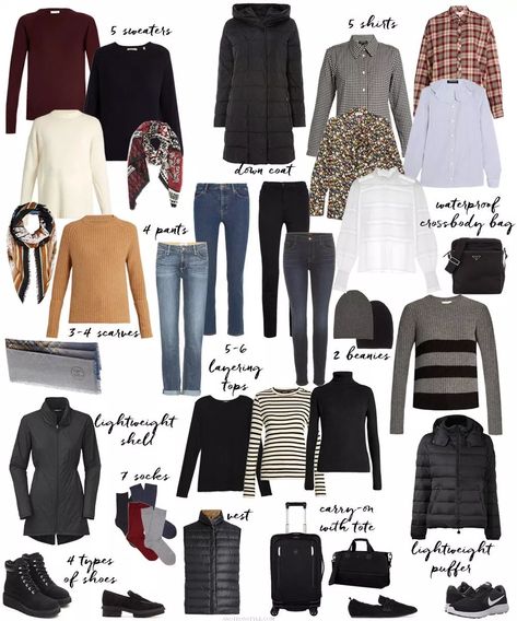 Cold Weather Weekend Outfits, Winter Cruise Outfits Cold Weather, Airport Style Winter, Natalie Paris, Winter Travel Packing, Cold Weather Packing, Cold Weather Travel, Winter Travel Outfit, Travel Capsule