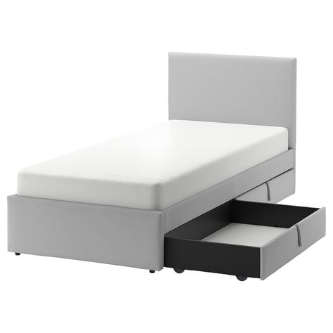 Grey storage bench