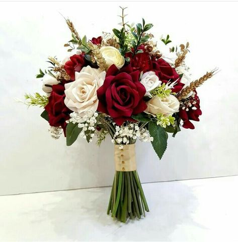 Wine Red Roses Bouquet, Bouquet Of Flowers Wedding Red, Wedding Bouquets Red And Gold, Wine Red Wedding Bouquet, Bride Bouquets Red And White, Christian Wedding Bouquet, February Bouquet Wedding, Wedding Bouquets Bride Burgundy, Wine Red Flower Bouquets