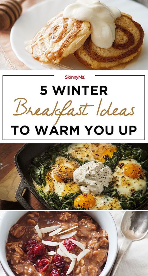 When the weather gets chilly, getting out of bed can be tough. But knowing you have one of these satisfying and tasty winter breakfast dishes waiting in the kitchen will make it easier! Winter Breakfast Ideas, Pumpkin Cravings, Winter Breakfast, Winter Warmers Recipes, Winter Dishes, Warm Breakfast, Breakfast Food List, Perfect Breakfast, Breakfast Dishes