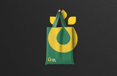 Yellow Brand Identity, Eco Branding, Mini Market, Sun Logo, Yellow Logo, Food Branding, Forest Hill, Branding Logo Design, Green Logo