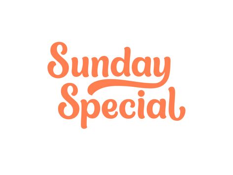 Mondays Aesthetic, Special Logo, Special Letters, Sunday Special, Saint Charles, Custom Letters, Show And Tell, Lettering Design, Global Community