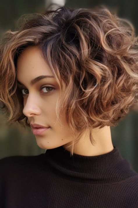 Cascading Curls, Short Wavy Haircuts, Curly Hair Photos, Wavy Haircuts, Chin Length Hair, Short Curly Haircuts, Haircuts For Wavy Hair, Haircuts For Curly Hair, Stylish Haircuts