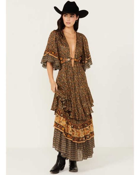 Women's Dresses & Skirts - Boot Barn Boot Barn, Tiered Ruffle Skirt, Cutout Maxi Dress, Skirts With Boots, Todays Outfit, Western Dresses, Get Directions, Perfect Outfit, Women's Dresses