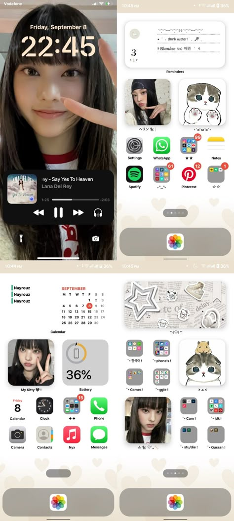 Haerin Homescreen Layout, Haerin Phone Layout, Phone Layout Ios 16, Newjeans Themed Phone, New Jeans Iphone Layout, Newjeans Iphone Layout, Newjeans Ios Layout, K Pop Iphone Layout, New Jeans Ios Layout