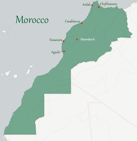 Morocco Map Map Of Morocco, Morocco Map, 15th Century, Casablanca, Marrakech, Peace And Love, Morocco, Map, History